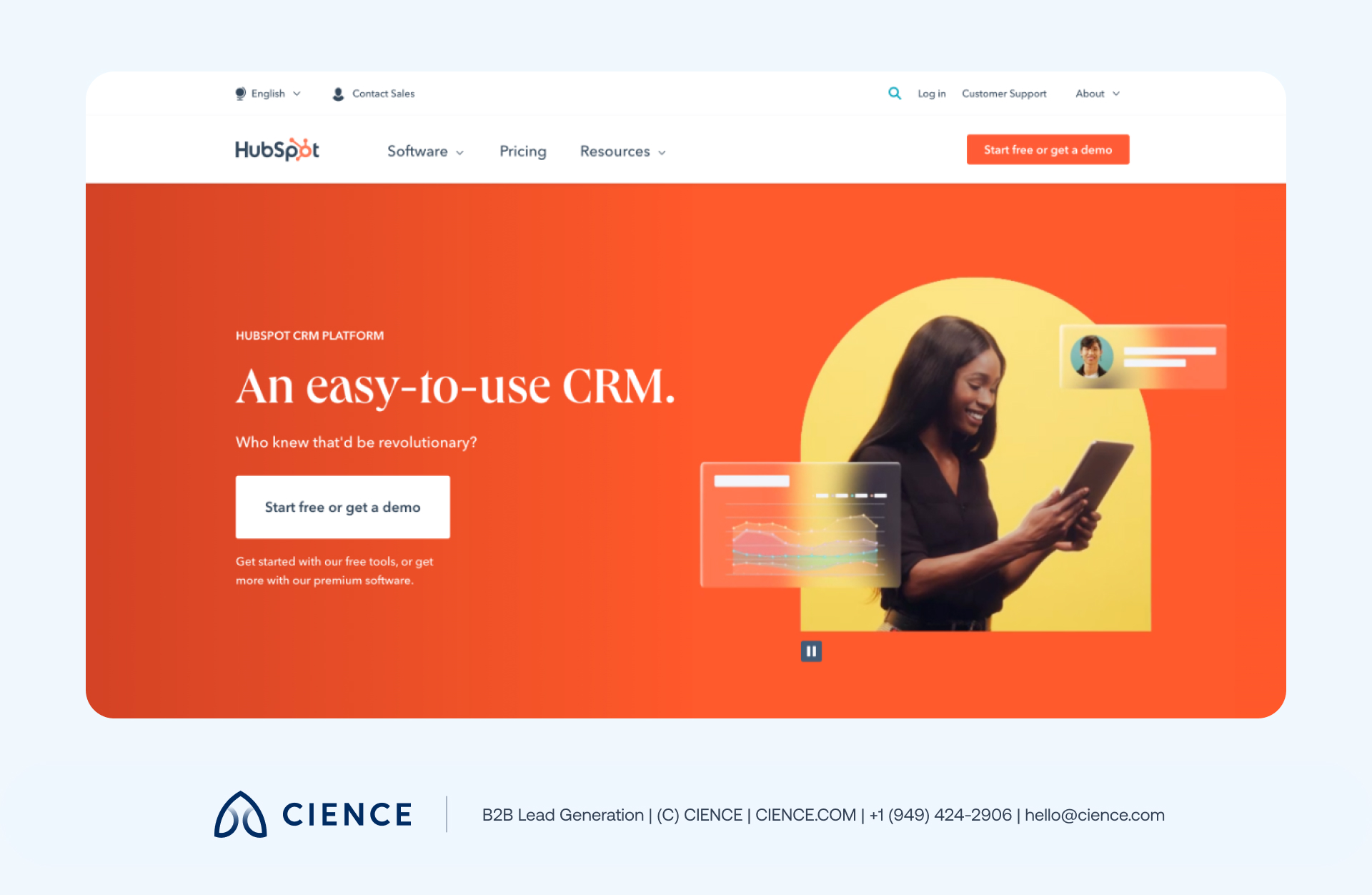 B2B UX design elements including fast load time, mobile responsiveness, and clear CTA placement for improved sales conversions